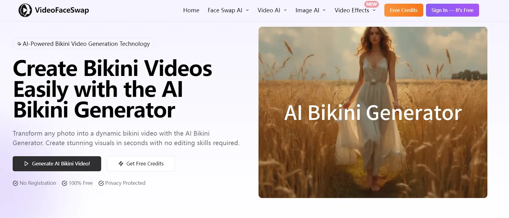 videofaceswap's tool:AI Bikini Generator