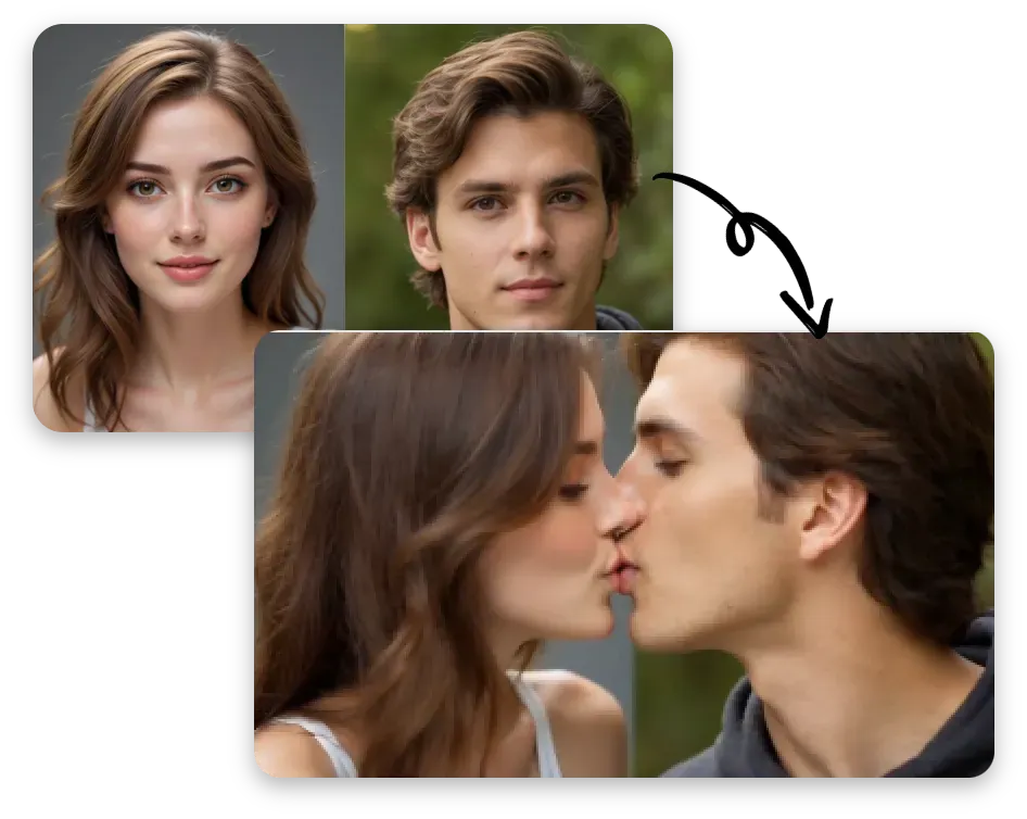 The AI kissing video Generator online free The AI kissing video Generator online free