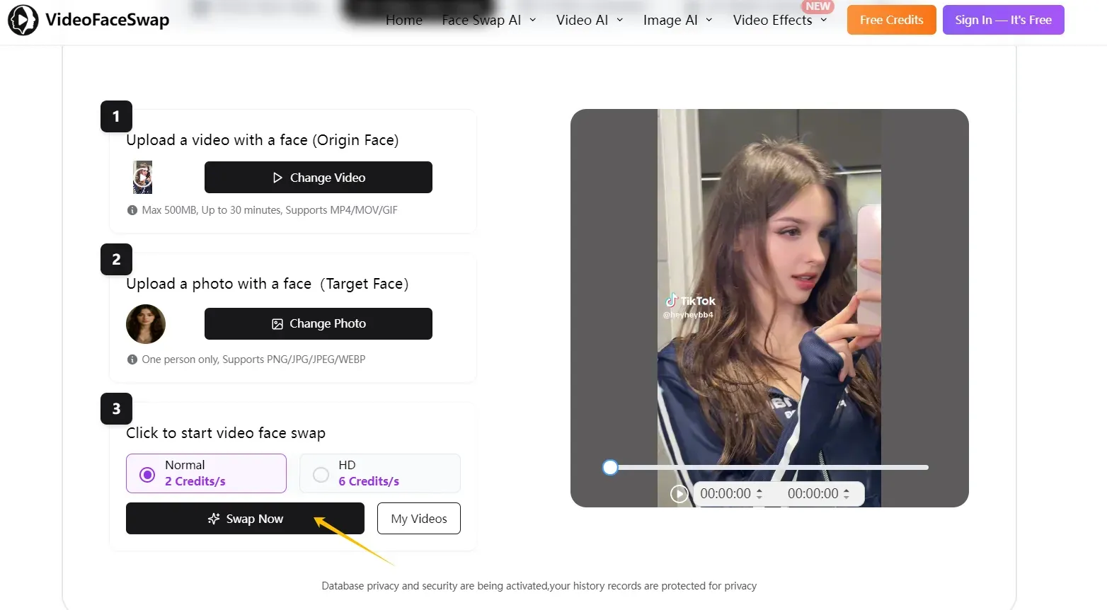 Three Steps to Face Swap with VideoFaceSwap-step 3