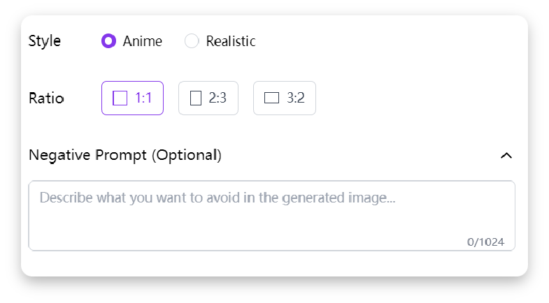 Choose Image Format and Style