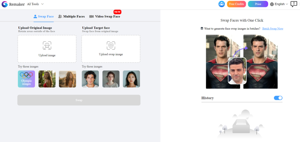 remaker ai face swap