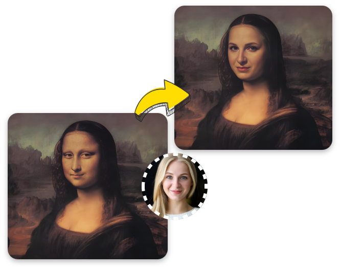 transform famous artworks into entertaining Face Swap Meme