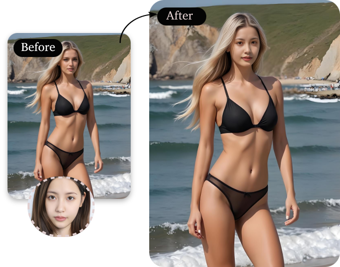 Bikini Face Swap