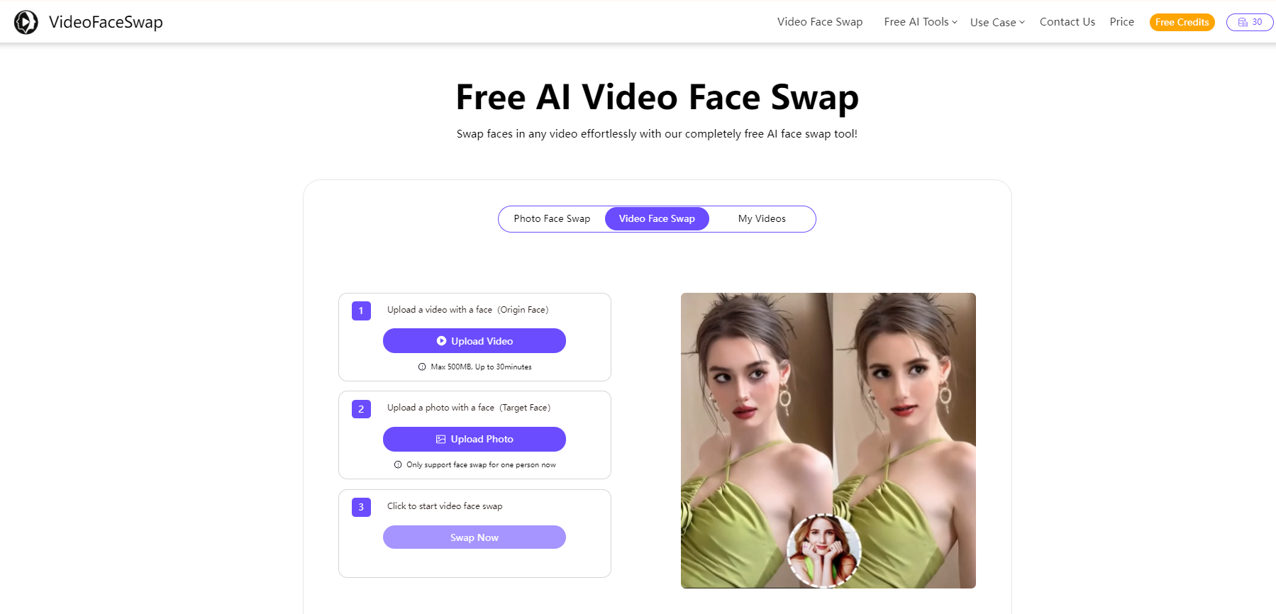 the Best Free Online Face Swap Video Tool-VideoFaceSwap