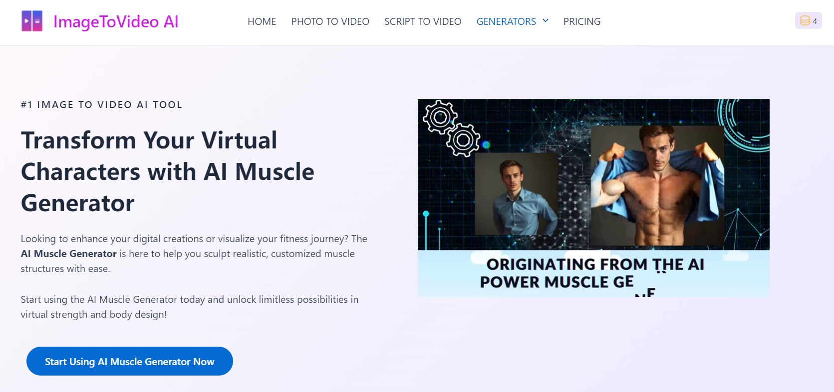 AI Muscle Generator-ImageToVideo