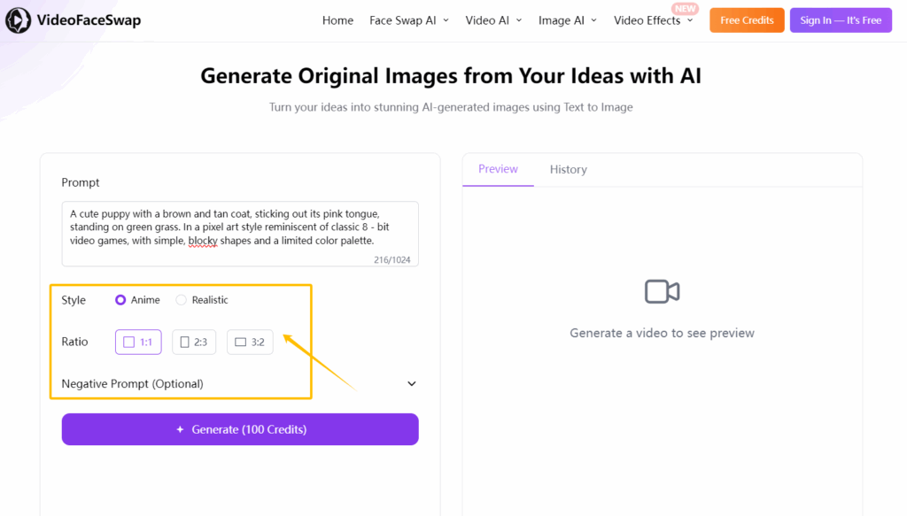 How to Use AI Pixel Art Generator-step 2