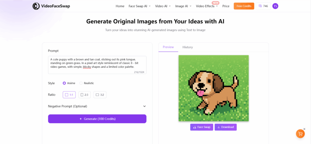 How to Use AI Pixel Art Generator-step 3