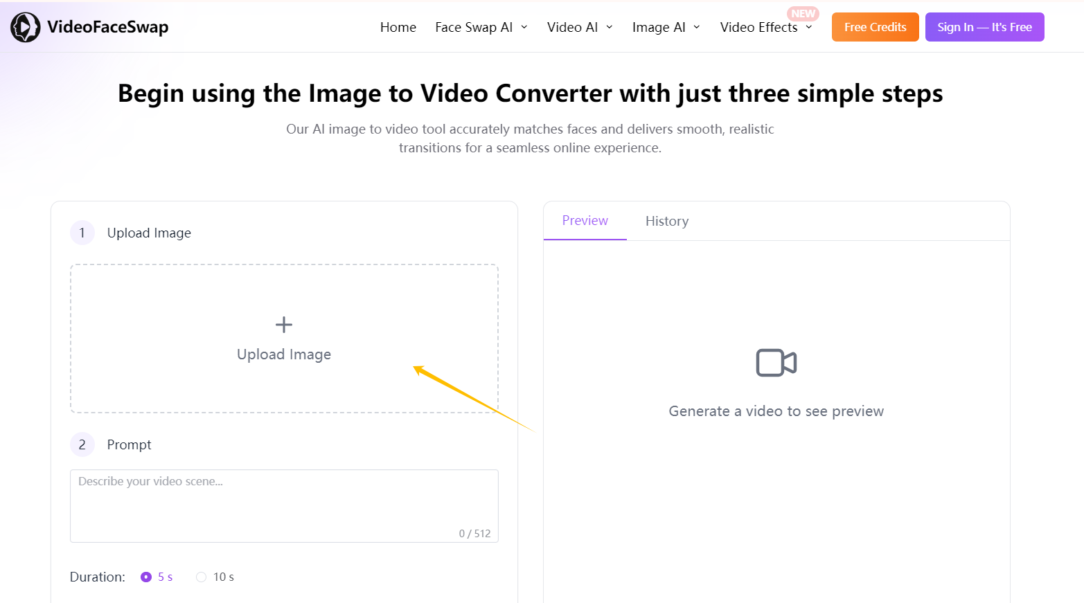 How to Animate a Picture Using AI for Free-step 2